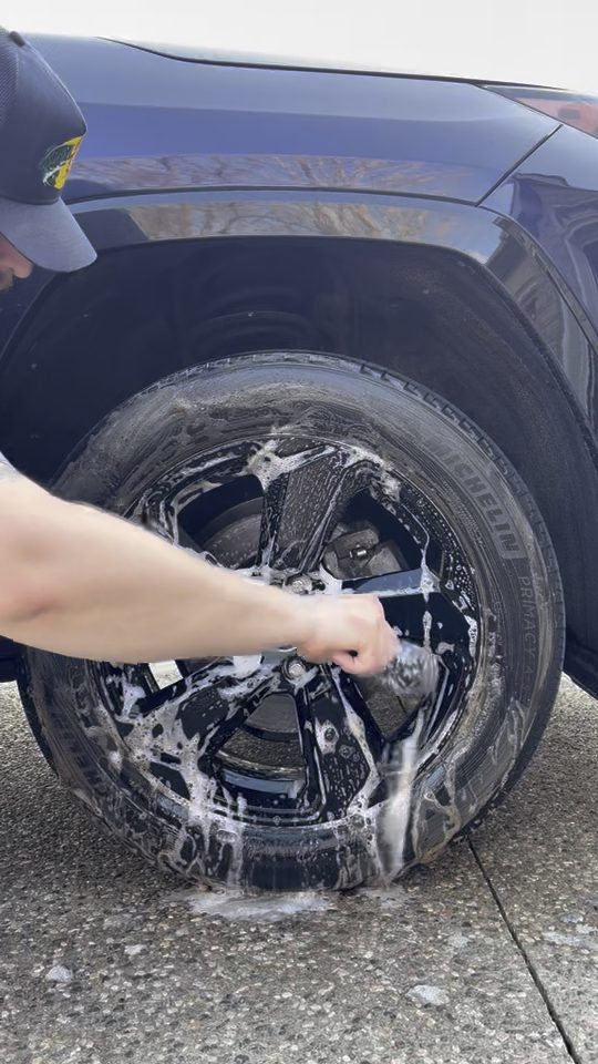 Steadfast Detailing — hand washing wheels